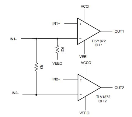 Block Diagram - Texas Instruments TLV1872EVM Evaluation Module